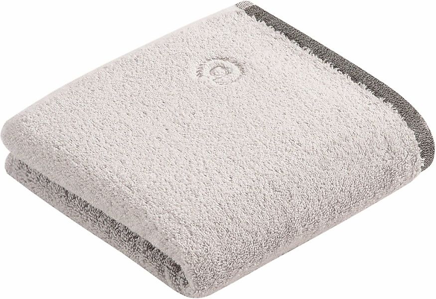 bugatti Handtuch "Prato" Uni Farben, mit melierter Optik im Saum günstig online kaufen