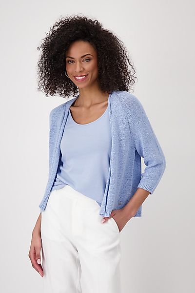 Monari Strickjacke mit Rollkante günstig online kaufen