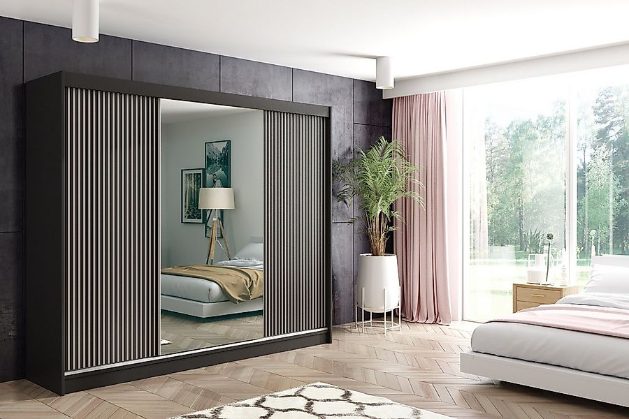 ALTDECOR Schiebetürenschrank VILAN (Kleiderschrank Garderobenschrank mit vi günstig online kaufen