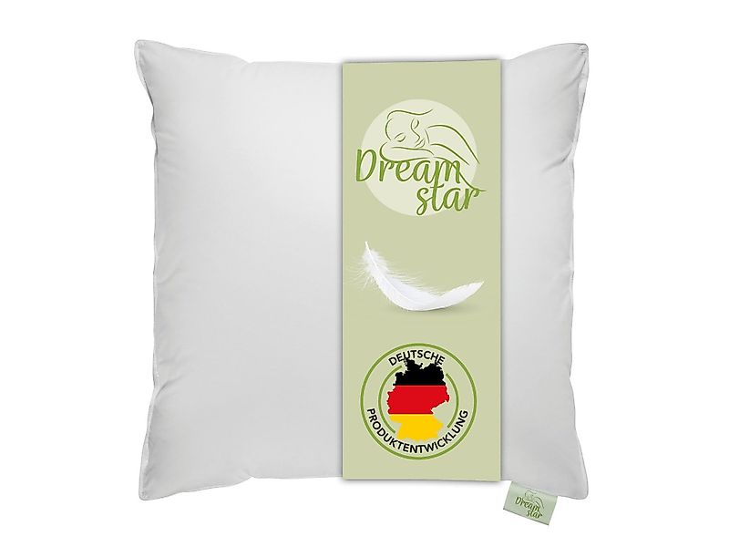 Dreamstar 3-Kammer-Kopfkissen Daunenkissen 40x80 & Daunenkopfkissen günstig online kaufen