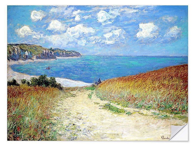 Posterlounge Wandbild Strandweg durch den Weizen günstig online kaufen