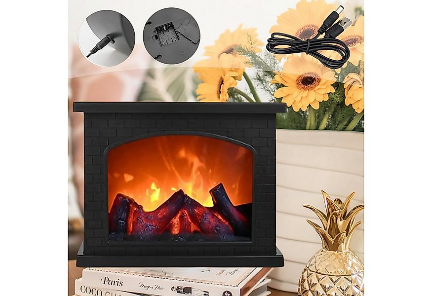 Jibenhome LED Dekolicht LED Kaminlaterne mit realistischem Flammeneffekt US günstig online kaufen