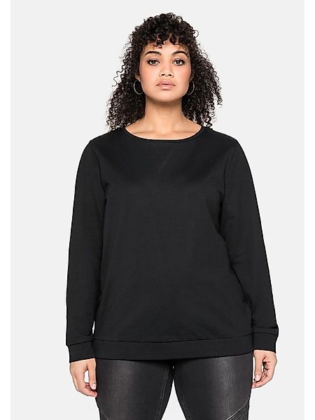 Sheego Sweatshirt Große Größen mit seitlichen günstig online kaufen