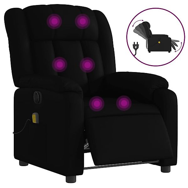 vidaXL Sessel Massagesessel Elektrisch Schwarz Kunstleder günstig online kaufen