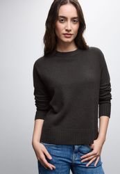 STREET ONE Rundhalspullover mit Rippbündchen günstig online kaufen