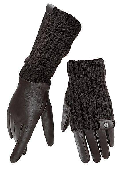 PEARLWOOD Lederhandschuhe ROMY (1 Paar) Fleecefutter, günstig online kaufen