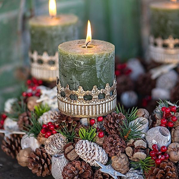 Viana Kerzenhalter Nostalgischer Kerzenhalter Vintage Look günstig online kaufen