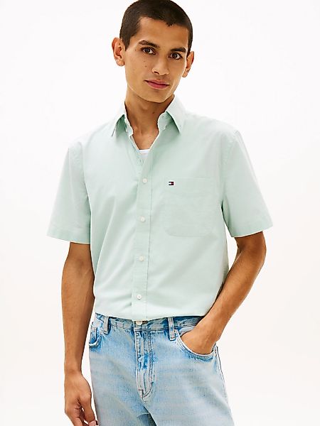 Tommy Hilfiger Kurzarmhemd "LIGHT OXFORD SOLID" regular fit, Button-down-Kr günstig online kaufen