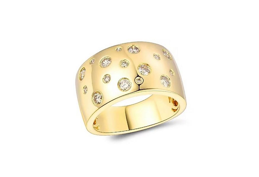 ROUGEMONT Silberring Funkelnder Damen Ring 925 Sterling Silber 18K Gold günstig online kaufen