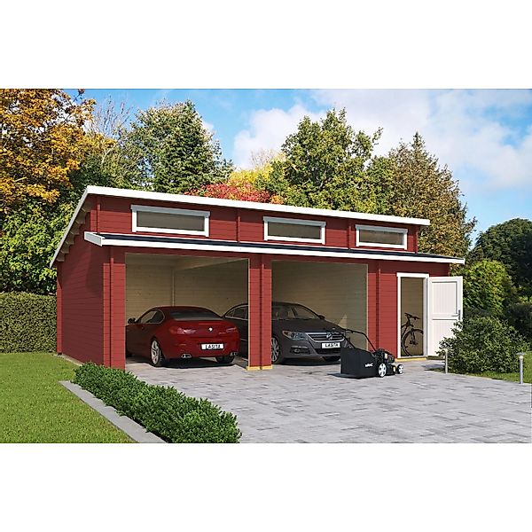 Lasita Garage Hawaii ohne Tore 780 cm x 520 cm Schwedenrot günstig online kaufen