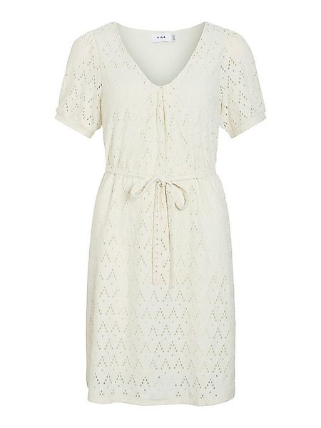 Vila Shirtkleid Stilvolles Dress mit Pünktchenmuster und Taillenband (mini) günstig online kaufen