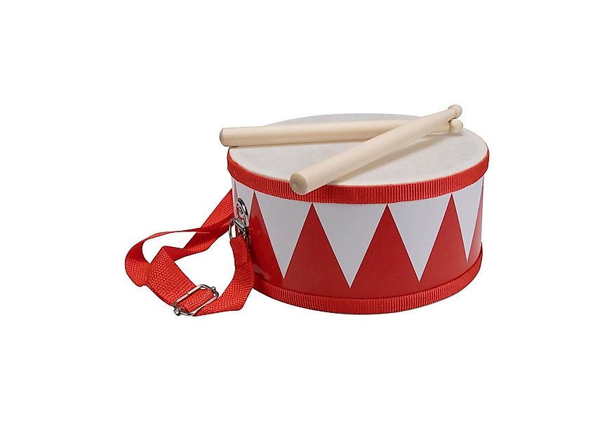 GICO Spielzeug-Musikinstrument Trommel für Kinder rot/weiss – Holz, 20 cm, günstig online kaufen