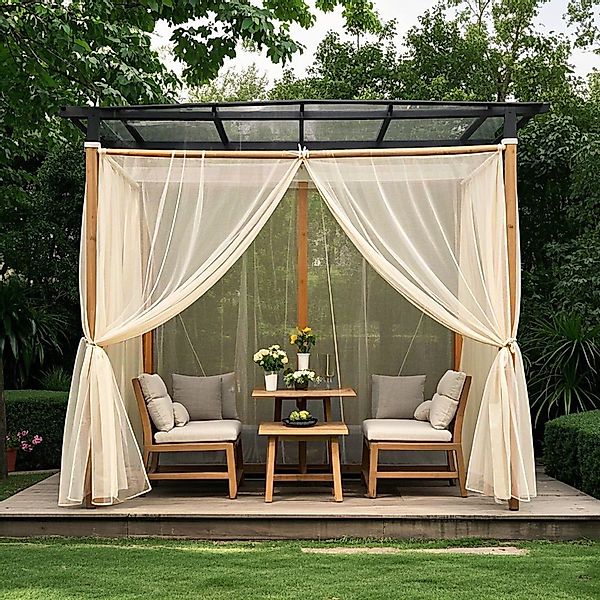 Jibenhome Moskitonetz Outdoor Gardine DIY Verstellbare günstig online kaufen