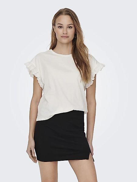 ONLY Rundhalsshirt ONLIRIS S/S EMB TOP günstig online kaufen