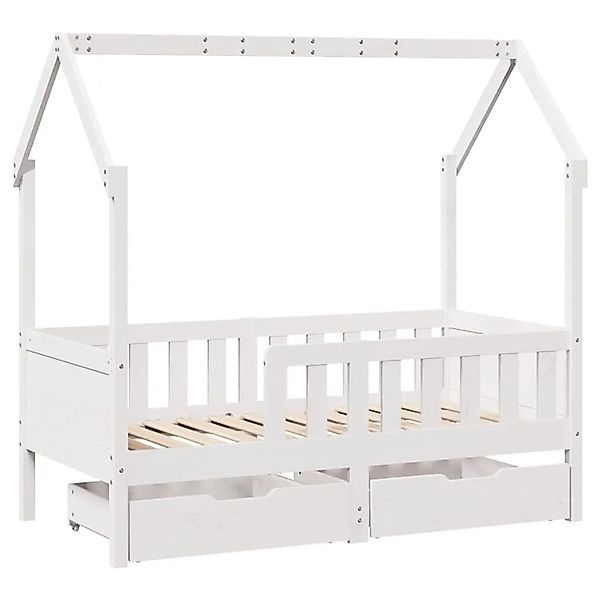 vidaXL Kinderbett mit Schubladen 70x140 cm Massivholz Kiefer 3302045 günstig online kaufen