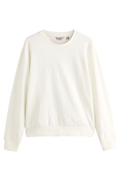 Next Sweater Strukturiertes Sweatshirt mit Rundhalsausschnitt günstig online kaufen