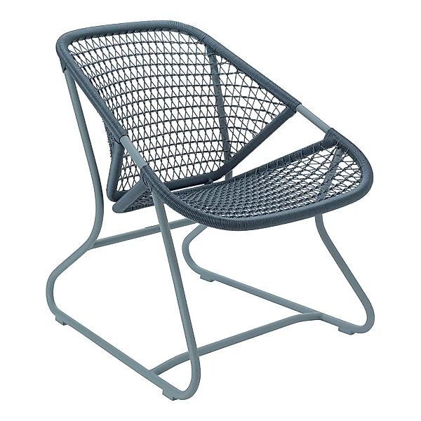 Fermob - Sixties Gartensessel - gewittergrau/texturiert/Sitzfläche Polyethy günstig online kaufen