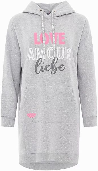 Zwillingsherz Sweatkleid ""Love Amour Liebe"", mit praktischen Fronttaschen günstig online kaufen