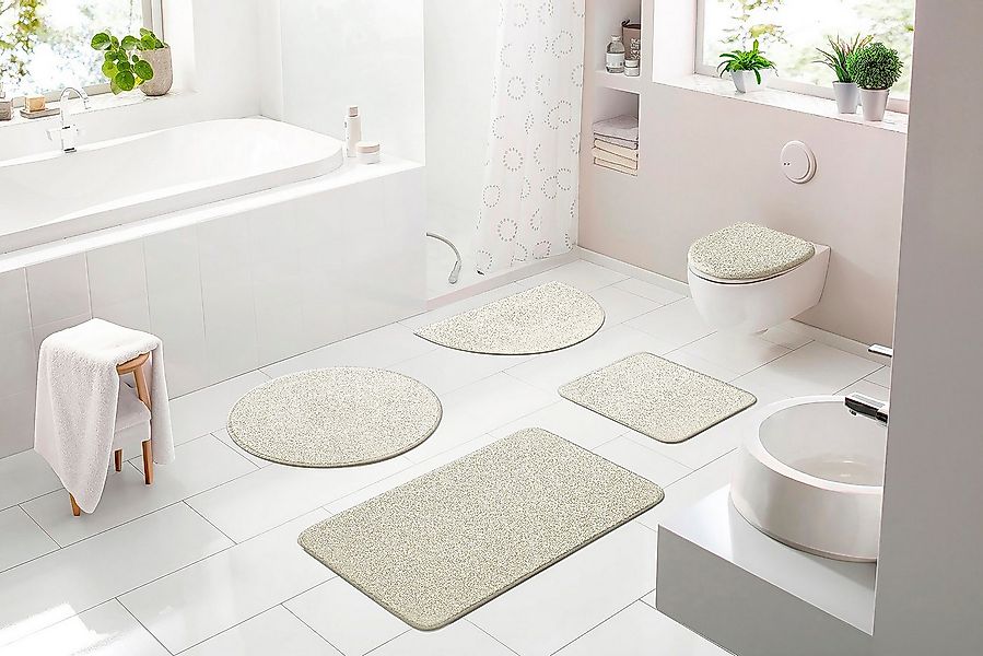Grund Badematte Melos, Badvorleger, Badezimmer Teppich, sehr weich, Höhe 27 günstig online kaufen