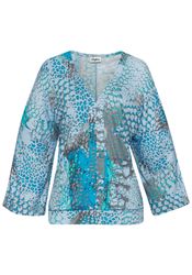 Buffalo Fledermausshirt mit Animaldruck, lockere Bluse mit V-Ausschnitt, Bl günstig online kaufen