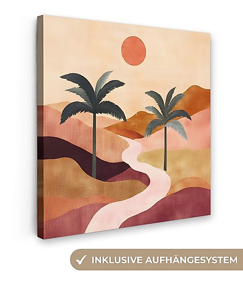 OneMillionCanvasses® Leinwandbild Hügel - Palmen - günstig online kaufen