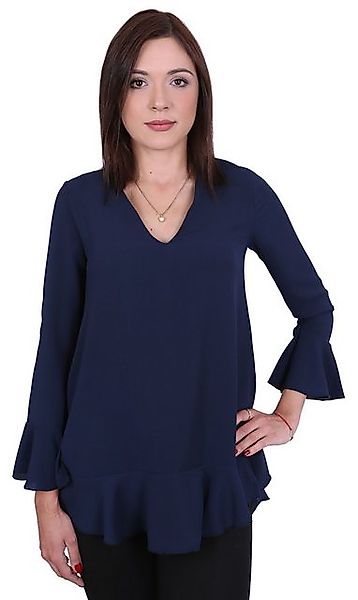 Sarcia.eu Rüschenbluse John Zack Dunkelblaue Bluse mit Rüsche M günstig online kaufen