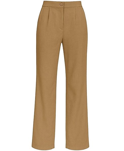 fashionshowcase Palazzohose Damen Stoffhose in Leinenoptik – elegant Weites günstig online kaufen