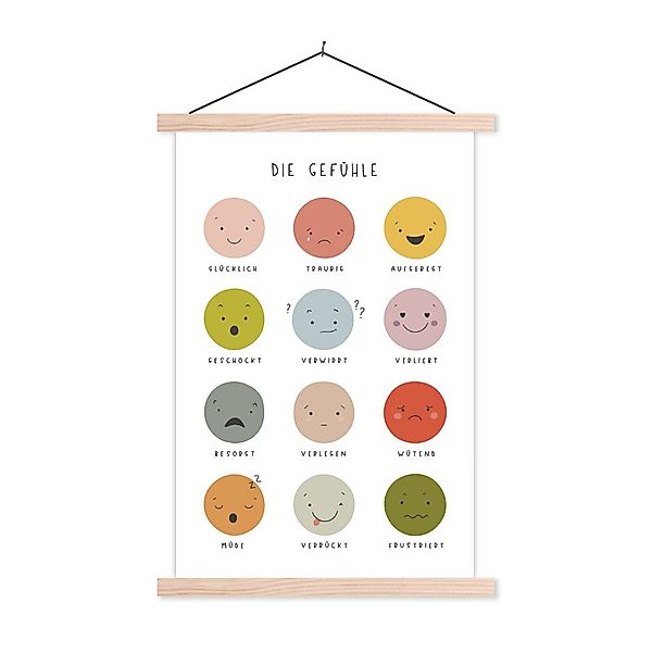 MuchoWow Poster Pädagogisch - Gefühle lernen günstig online kaufen