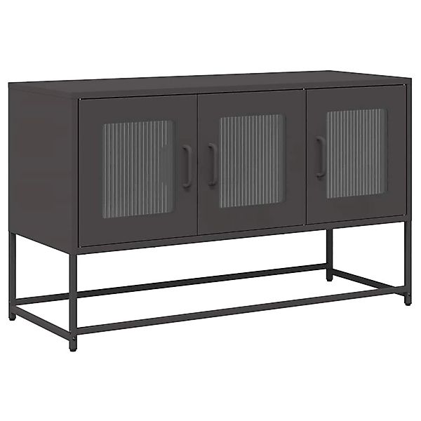 vidaXL TV-Schrank Schwarz 100,5x39x60,5 cm Kaltgewalzter Stahl 853338 günstig online kaufen