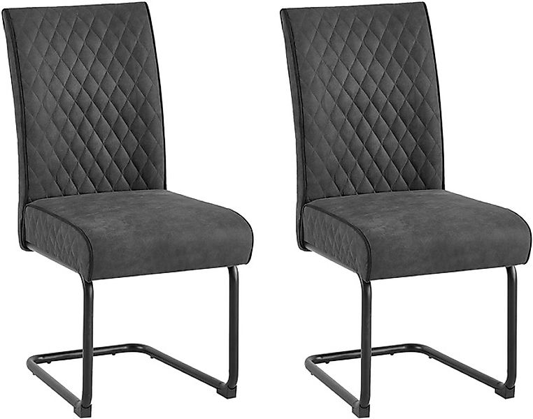 byLIVING Freischwinger »Maria-XXL 2er-Set«, (Set), 2 St., Microfaser VINTAG günstig online kaufen