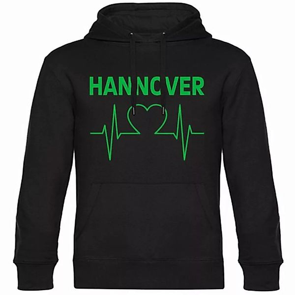 multifanshop Kapuzensweatshirt Hannover - Herzschlag - Pullover günstig online kaufen