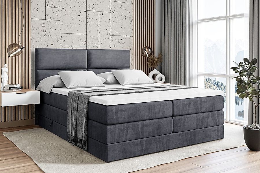 ALTDECOR Boxspringbett BOXI3 KING (Multipocket-Matratze H4, günstig online kaufen