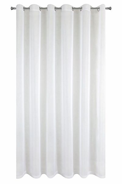 Eurofirany Gardine 400x250 cm Durchsichtig Weiß günstig online kaufen