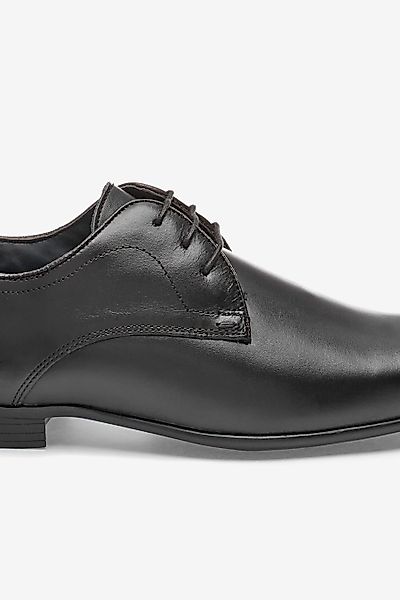 Next Unifarbene Derby-Schuhe aus Leder Schnürschuh günstig online kaufen