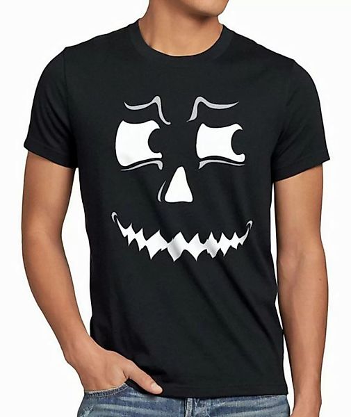 style3 T-Shirt Grusel Geist Halloween Fasching Kostüm Kürbis-Kopf Party Fun günstig online kaufen