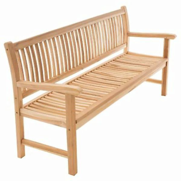 VCM 3-Sitzer Gartenbank Parkbank hochwertig massiv Teak Holz natur 180 cm b günstig online kaufen