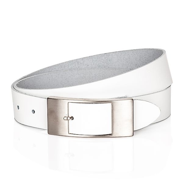 BERND GÖTZ Ledergürtel "Ledergürtel mit flacher Rechteckschließe in matter günstig online kaufen