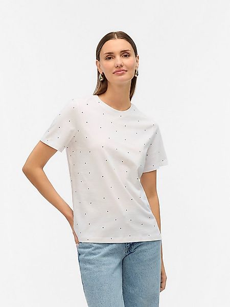 Vero Moda Kurzarmshirt VMPAULINA AOP SS T-SHIRT GA JRS NOOS Baumwolle, regu günstig online kaufen