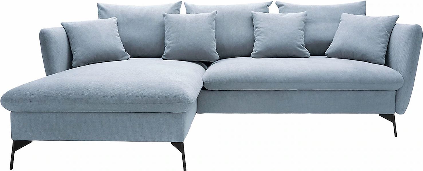 OTTO home Ecksofa "LIVORNO,258 cm, L-Form," Schlaffunktion u. Bettkasten (1 günstig online kaufen