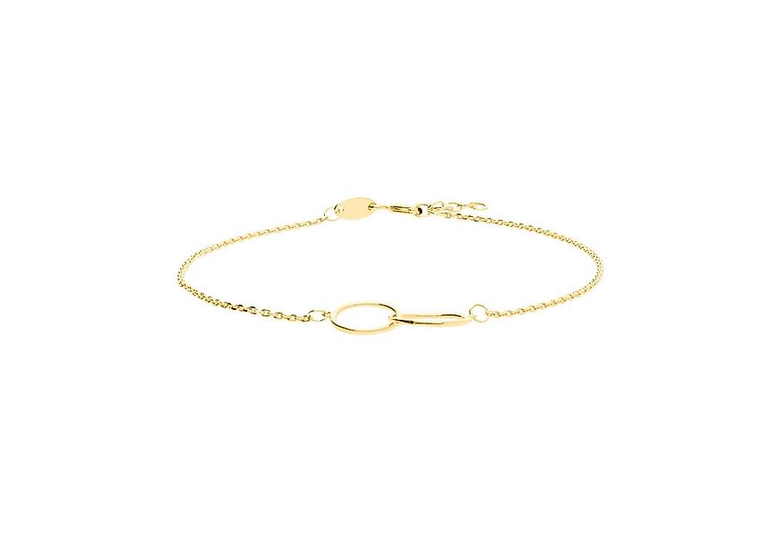 Suzan Gold Charm-Armband 375er Gold Armband – verschlungene Glieder, stilvo günstig online kaufen