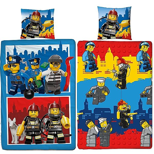BERONAGE Kinderbettwäsche Lego City Bettwäsche Linon günstig online kaufen
