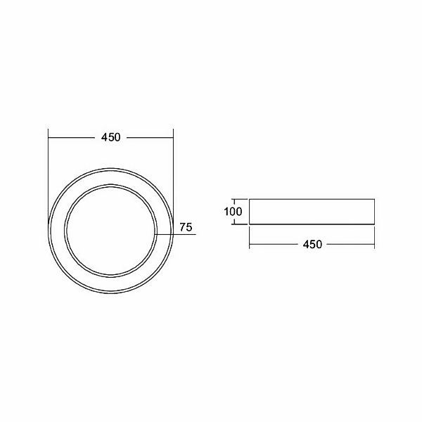 BRUMBERG Biro Circle Ring Decke Ø 45 cm on/off weiß 840 günstig online kaufen