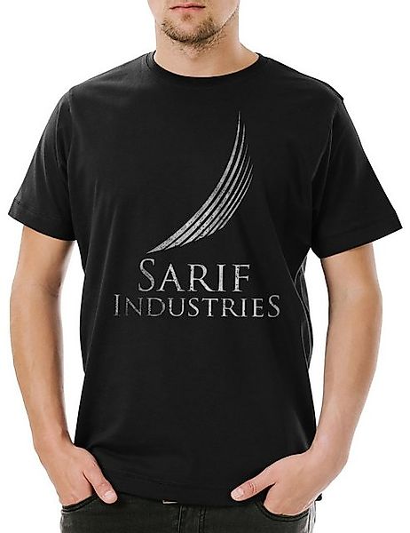 Urban Backwoods Print-Shirt Sarif Logo Herren T-Shirt Firma Firmenlogo Game günstig online kaufen