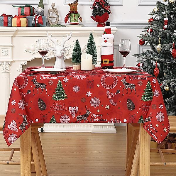 GarveeMore Tischdecke Wasserfeste Tischdecke aus Canvas günstig online kaufen