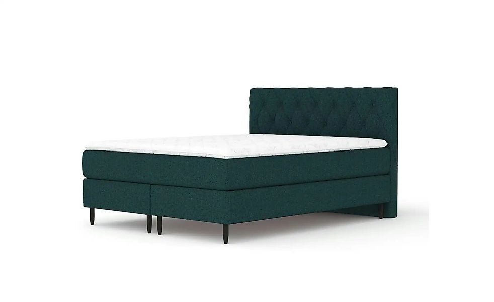 Boxspringbett   ¦ grün ¦ Maße (cm): B: 205 H: 114 Betten > Komfortbetten - günstig online kaufen