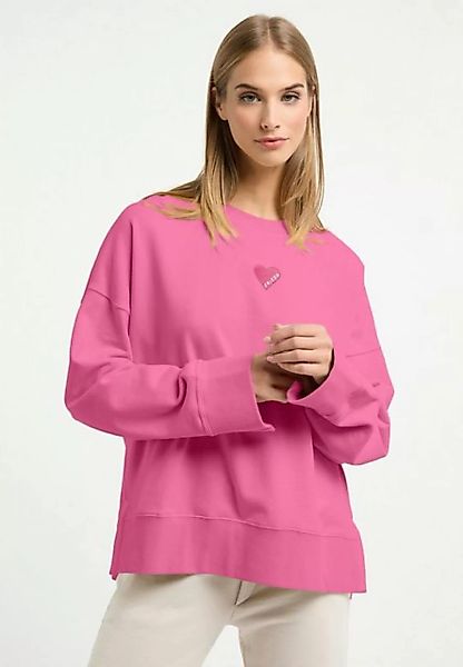 Frieda & Freddies NY Strickpullover Sweat-shirt mit dezenten Farbdetails günstig online kaufen