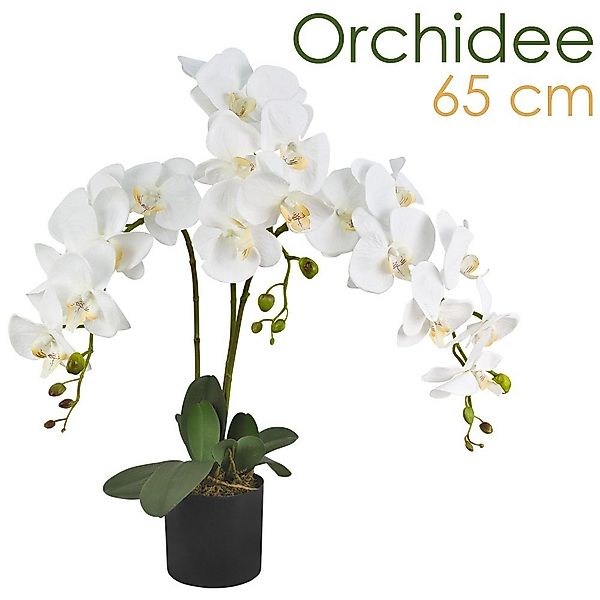Kunstorchidee Künstliche Orchidee Kunstpflanze Pflanze Kunstblume günstig online kaufen
