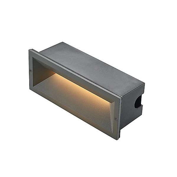 Lucande LED Wandleuchte Außen Jaano 9617098 Modern in Schwarz aus Aluminium günstig online kaufen