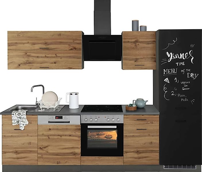 HELD MÖBEL Küchenzeile "Trier", mit E-Geräten, Breite 280 cm günstig online kaufen