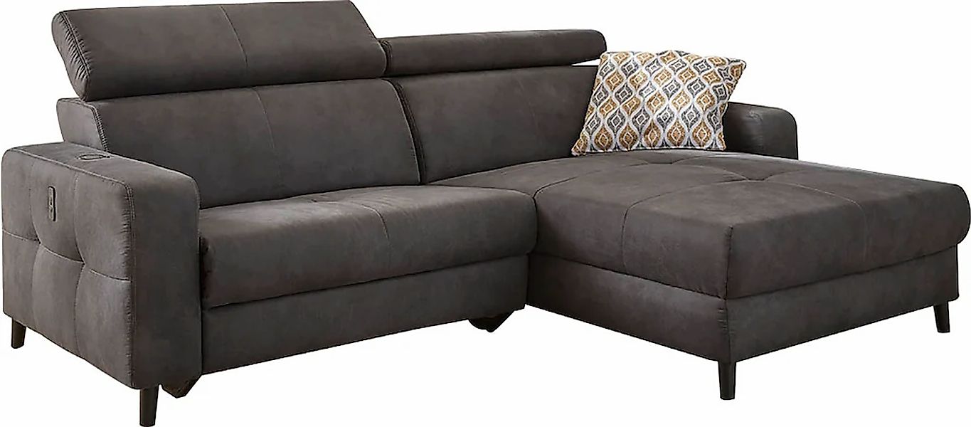 Jockenhöfer Gruppe Ecksofa »Doppio L-Form mit elektromotorischer Relaxfunkt günstig online kaufen